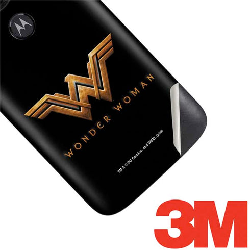 DC Comics Wonder Woman Gold Emblem Moto E5 Play Skin